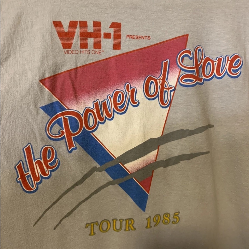 Vtg Air Supply The Power of Love 1985 Tour concert Anvil gray‎ large t shirt